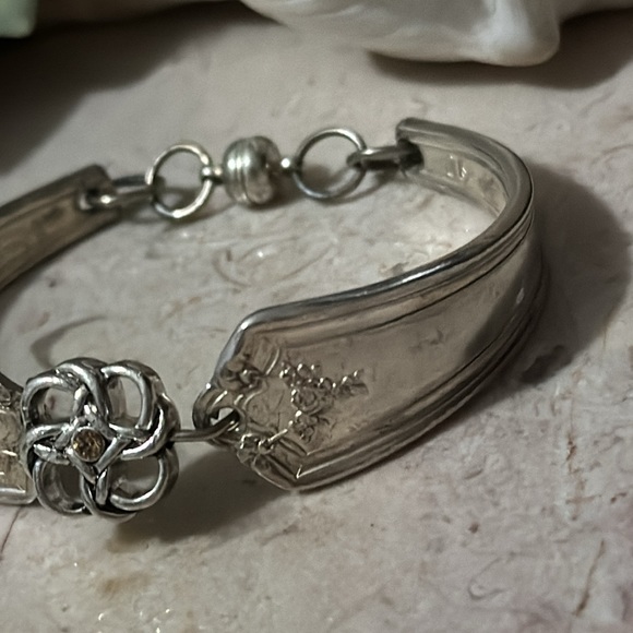 Vintage Silver Spoon Bracelet - Picture 2 of 16